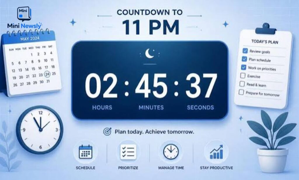 Countdown to 11 PM for Daily Planning