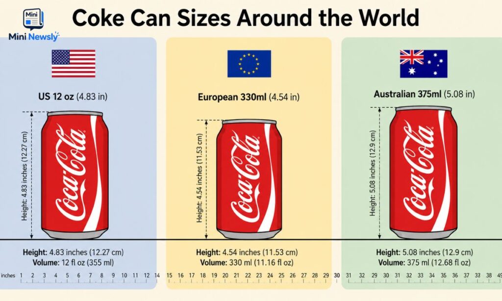 Coke Can Dimensions in CM International Variations Explained