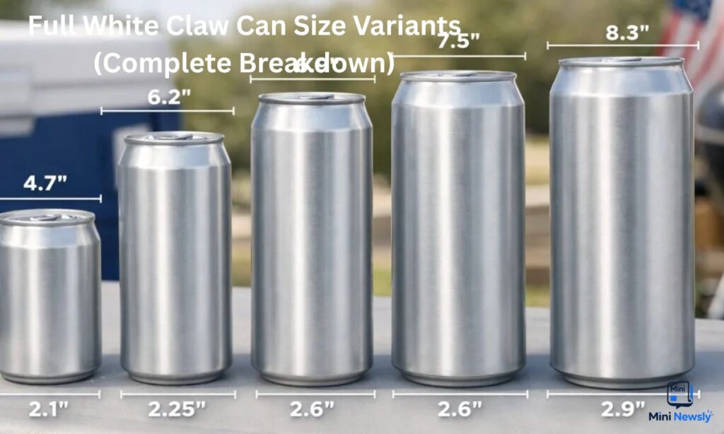 Full White Claw Can Size Variants (Complete Breakdown)